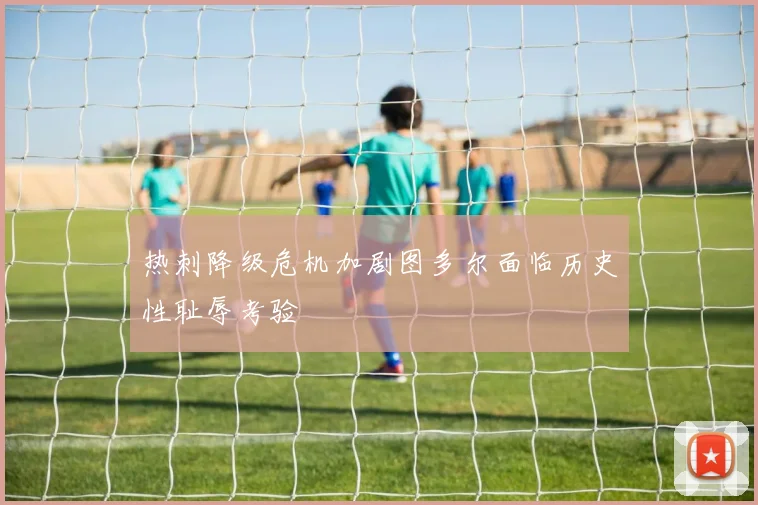 热刺降级危机加剧图多尔面临历史性耻辱考验